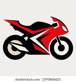 Sports bike vector art illustration