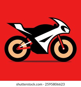 Sports bike vector art illustration