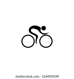 Sports bike vector illustration for an icon, symbol or logo. bicycle sport logo