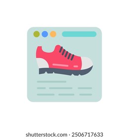 Sports Blogger Flat Icons, Vector illustration