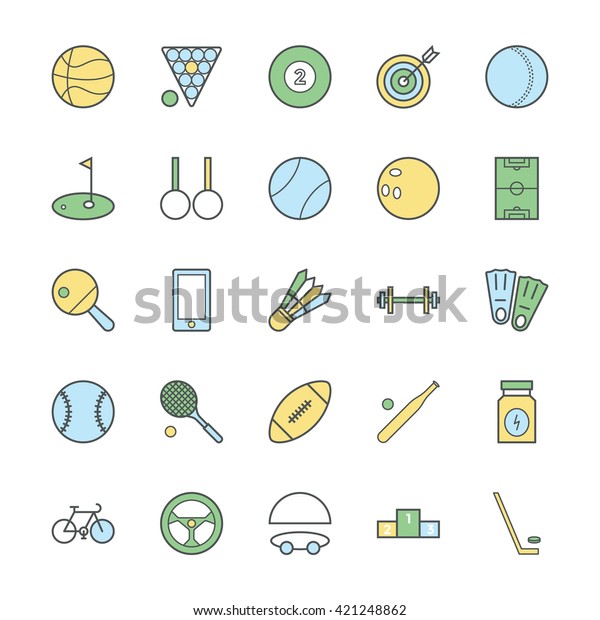 Sports Bold Vector Icons
1