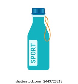 Sports bottle hydro flask water. Sport water bottle vector illustration colorful