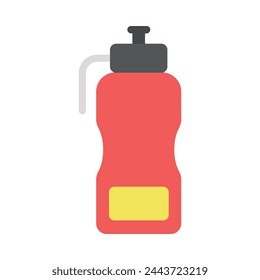 Sports bottle hydro flask water. Sport water bottle vector illustration colorful