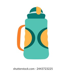 Sports bottle hydro flask water. Sport water bottle vector illustration colorful