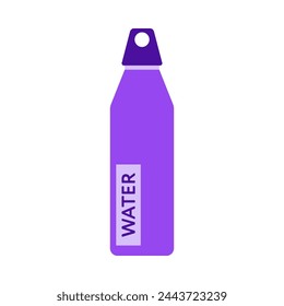 Sports bottle hydro flask water. Sport water bottle vector illustration colorful