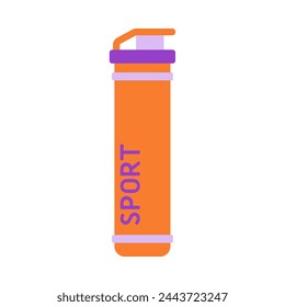 Sports bottle hydro flask water. Sport water bottle vector illustration colorful