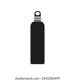 Sports bottle icon vector. Bottle illustration sign. Sport symbol. Water logo.