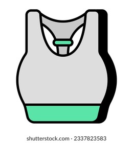 Sports bra icon in unique design 