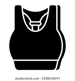 Sports bra icon in unique design 