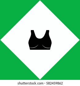 Sports bra  icon Vector design.