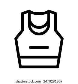 Sports Bra Icon Vector Symbol Design Illustration