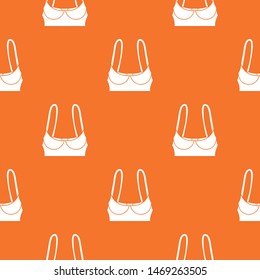 Sports bra pattern vector orange for any web design best