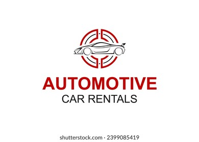 Sports car automotive vehicle modification workshop logo design, luxury vehicle rental and or car wash.