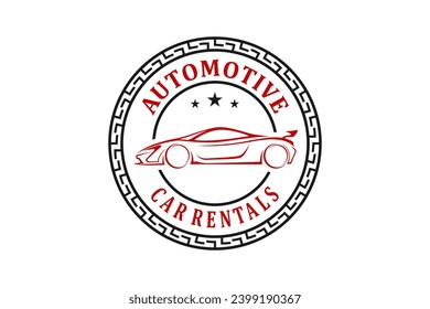 Sports car automotive vehicle modification workshop logo design, luxury vehicle rental and or car wash.