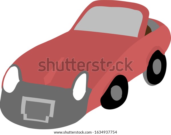 Sports Car Cartoon Isolated\
Vector 