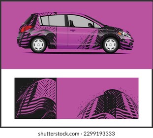 sports car decal graphic wrap vector for Car Signs, Car Magnets 