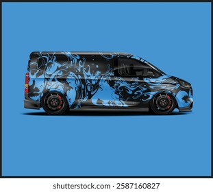 sports car decal graphic wrap vector graphics for Vehicle Wrap Design