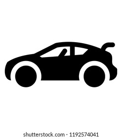 Sports car depicting race car 