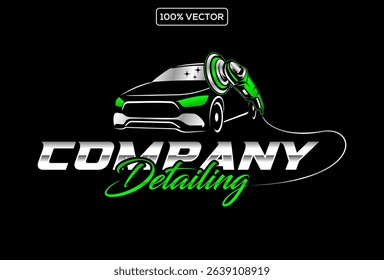 sports car detailing logo automotive template