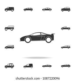 sports car icon. Detailed set of cars icons. Premium graphic design. One of the collection icons for websites, web design, mobile app on white background