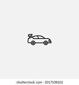 Sports car icon sign vector,Symbol, logo illustration for web and mobile