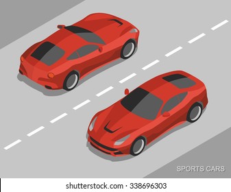 Sports Car Isometric