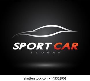 Sports Car Logo company, modern icon vector Illustration