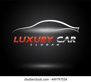 Sports Car Logo company vector Illustration