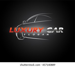 Sports Car Logo company vector Illustration