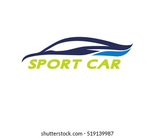 Sports Car Logo company vector Illustration