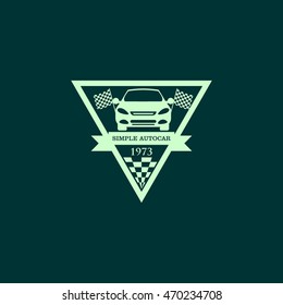 Sports car logo, emblems, badges and icons. Vector Illustration Design Template