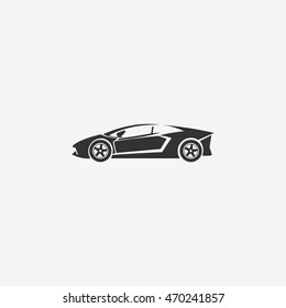 Sports car logo, emblems, badges and icons. Vector Illustration Design Template
