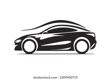 Logo für Sportwagen Symbol Automobil-Händler-Emblem Auto Silhouette Vektorgrafik