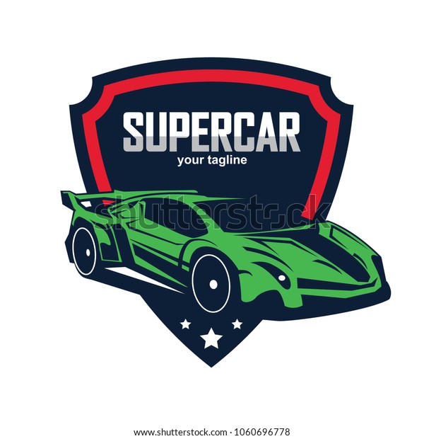 Sports car logo template. Modern sports car
logo. Car logo template