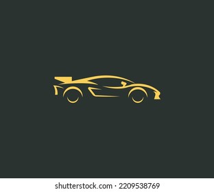 sports car Logo Vector Illustration Template