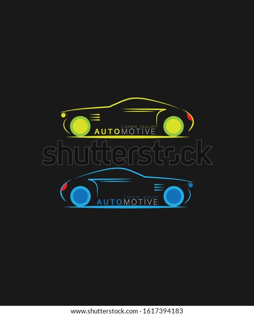 Sports car outline logo\
automotive 