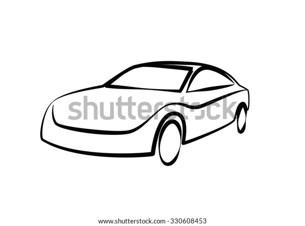 sports car outlines. modern car illustration. car\
vector image