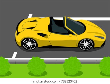 sports car in the Parking lot