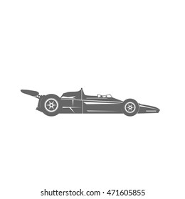 Sports car . Car racing Speed and victory in the race. Vector.