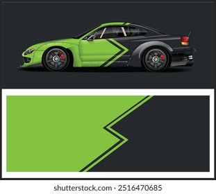 Sports car racing wrap design Wrap design