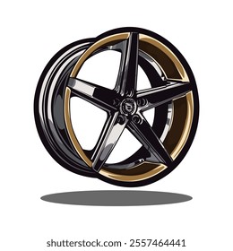 sports car rim illustrator vector design