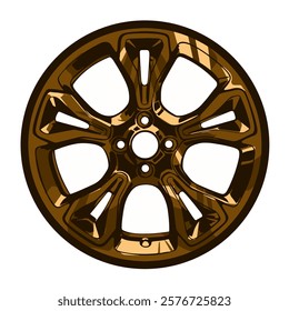 Sports Car Rim Vector Design Illustrator