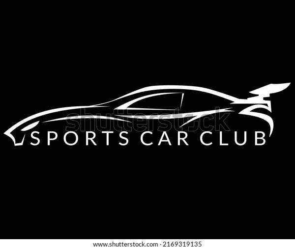 sports car
silhouette logo for sports car
club