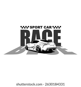 sports car silhouette vector design