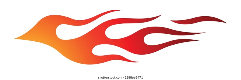 Sports car Speed fire flame decal vinyl sticker. Racing car tribal fire flames vector eps graphic. Side vehicle decoration for car, auto, truck, boat, suv, motorcycle.