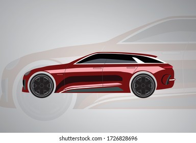 diseño de vectores de coches deportivos. apto para banners, solteros, plantillas de impresión digital, etc.