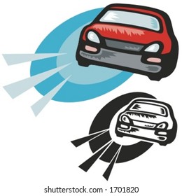 Sports car. Vector Illustration