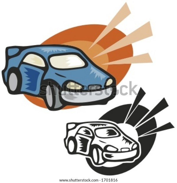 Sports car. Vector
Illustration