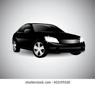 sports car. vector illustration - eps 10