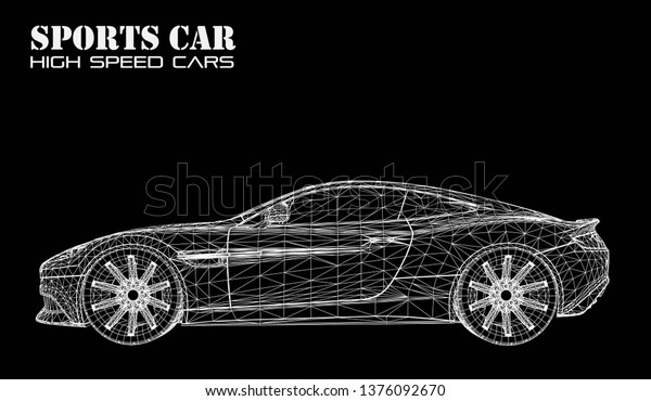 Sports car vector\
lines